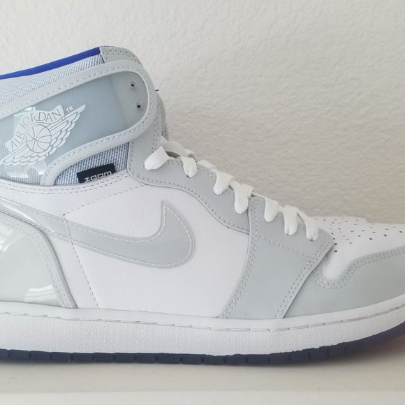 Air Jordan 1 High Zoom White Racer Blue - Picture 2 of 4